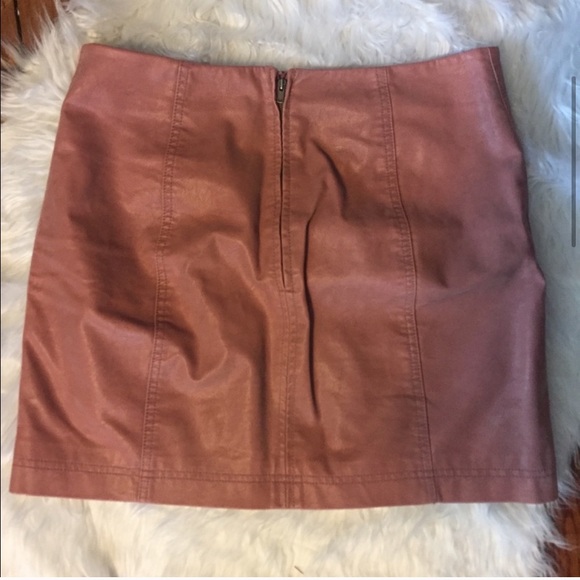 Free People Vegan Leather Skirt - Picture 4 of 6